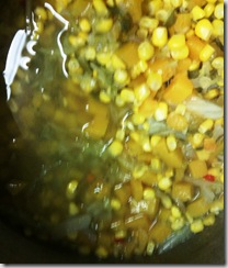 Corn and pumpkin sayur