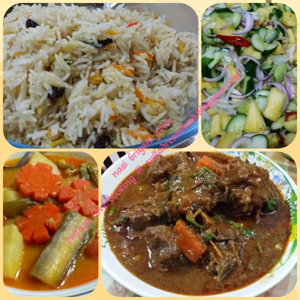 ZULFAZA LOVES COOKING: Nasi briyani johor