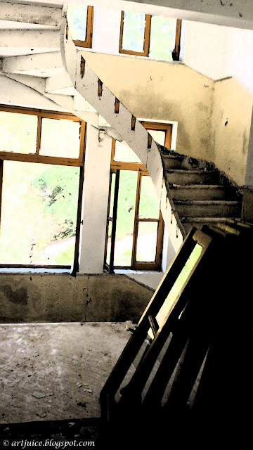 abandoned place stairs