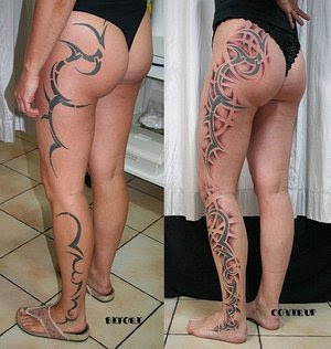 tribal body tattoo