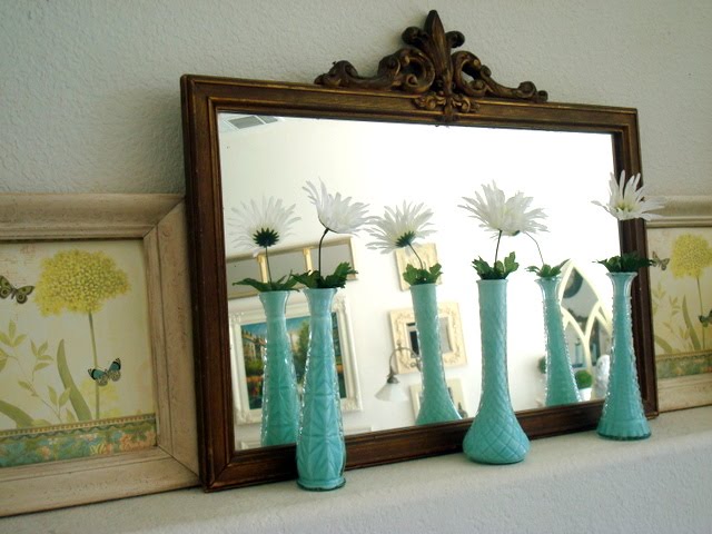 Gorgeous aqua blue vases