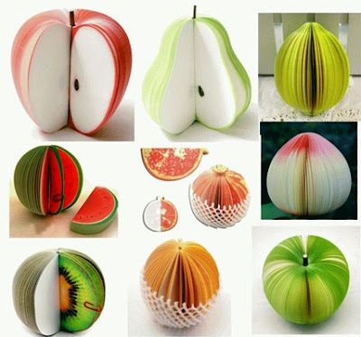 notes unik bentuk aneka buah