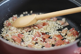 Risotto Safran Speck Petits Pois