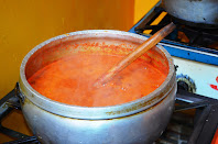 Перуанский суп чупе с креветками