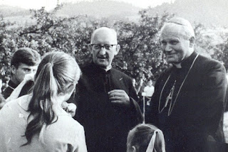 Krościenko. Ksiądz Józef Blachnicki i kardynał Karol Wojtyła.