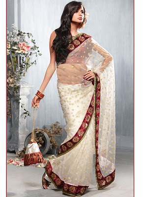 Beautiful Stylish Party Wear Sarees Designs For Girls