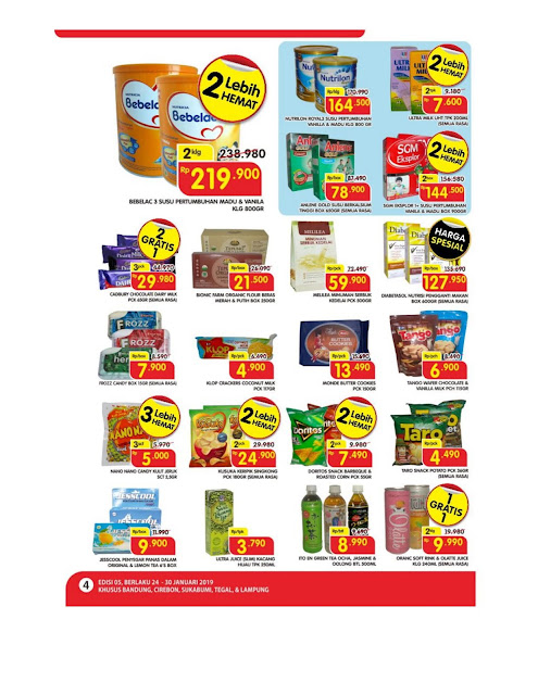 Katalog Super Hemat Super Indo Bandung, Sukabumi, Cirebon, Tegal dan Lampung 24 Januari sampai 30 Januari 2019 