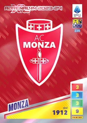 Football Cartophilic Info Exchange: Panini (Italy) - Calciatori Adrenalyn  XL 2023-24 (06) - 235-252 - Monza