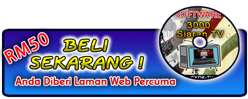 DAPATKAN 3000 SIARAN TV DARI 80 BUAH NEGARA SECARA PERCUMA SEUMUR HIDUP