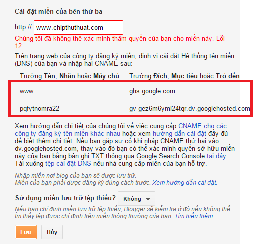 Cách trỏ tên miền từ PaVietNam về Blogspot mới nhất 2016