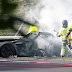 Mercedes-Benz SLS AMG Black Series Prototype Goes up in Flames on the `Ring
