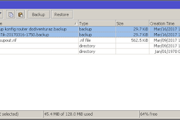 Cara Backup Dan Restore Konfigurasi Router Mikrotik