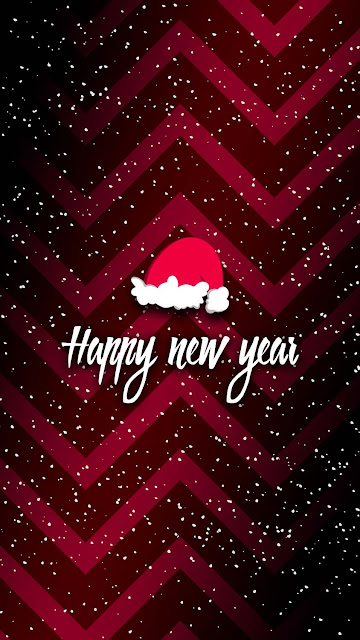 Happy New Year Christmas iPhone Wallpaper