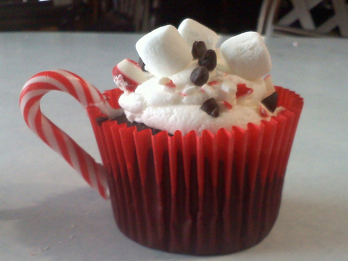 Christmas Found: Christmas Hot Chocolate Cupcake