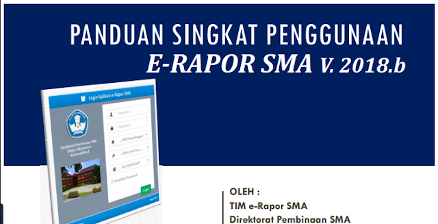 Panduan e-rapor SMA versi 2018 b