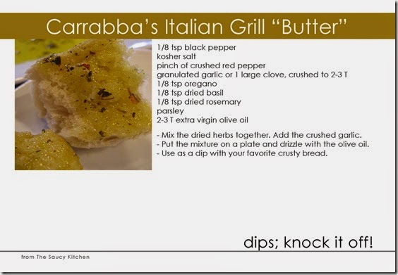 - Carraba's Italian Herb Butter