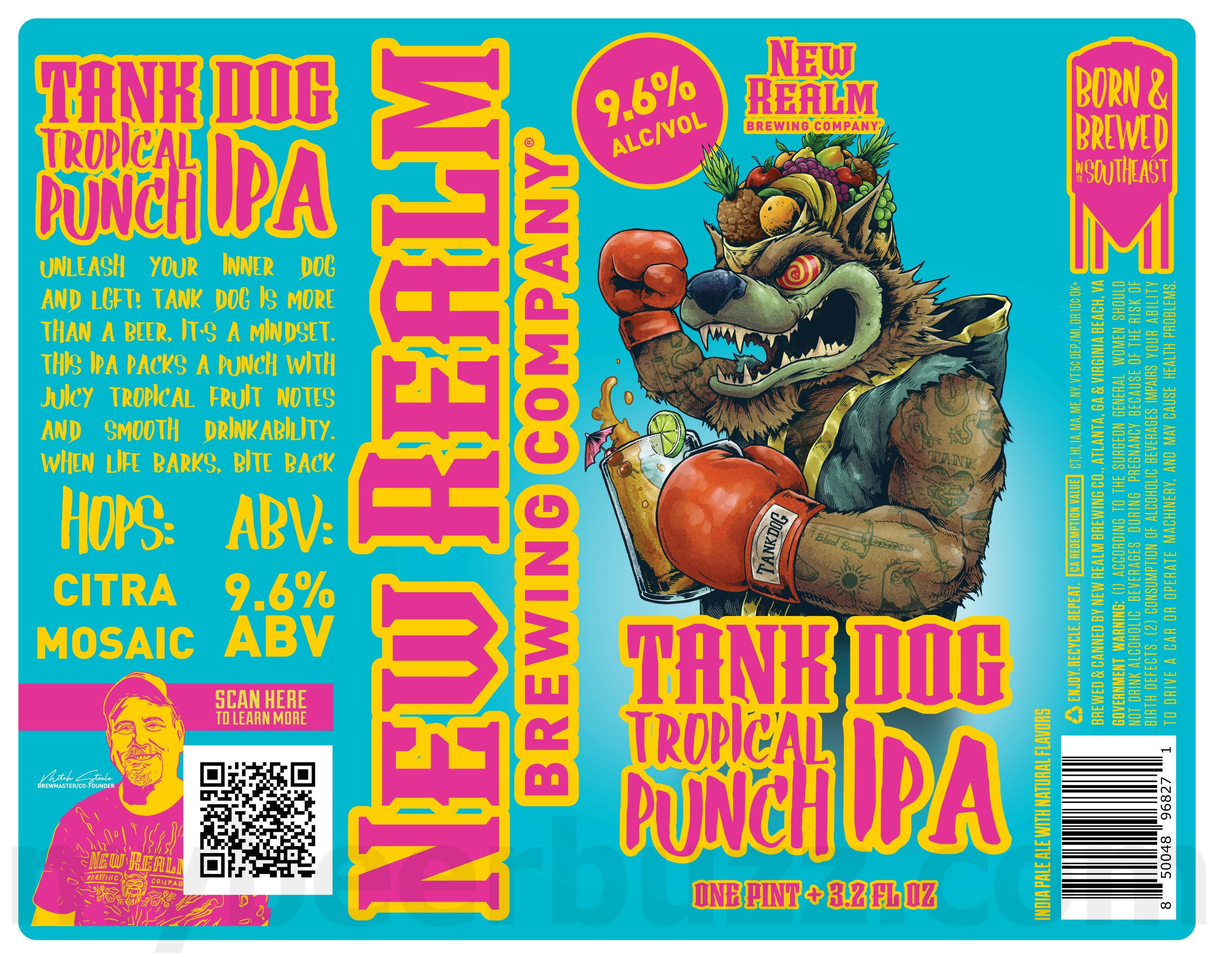 New Realm Adding Tank Dog Tropical Punch IPA
