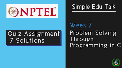 problem solving through programming in C nptel