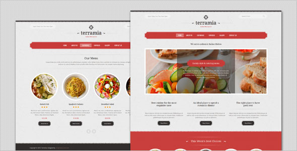 Terramia - Classic Restaurant HTML Template - Restaurants & Cafes Entertainment