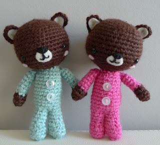 PATRON OSO EN PIJAMA AMIGURUMI 1566