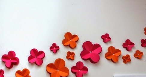 Cara Buat Hiasan  Dinding  Bunga 3D Cantik  RINDDIANY