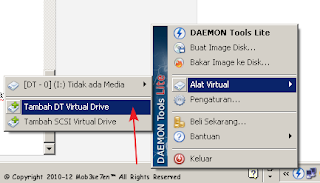 cara menggunakan Daemon Tools lite untuk Install 