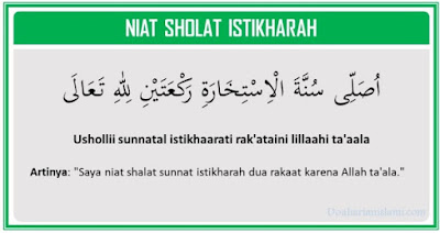 Niat Sholat Istikharah lengkap dengan artinya