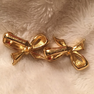 Dior Gold Clip on Earrings short review