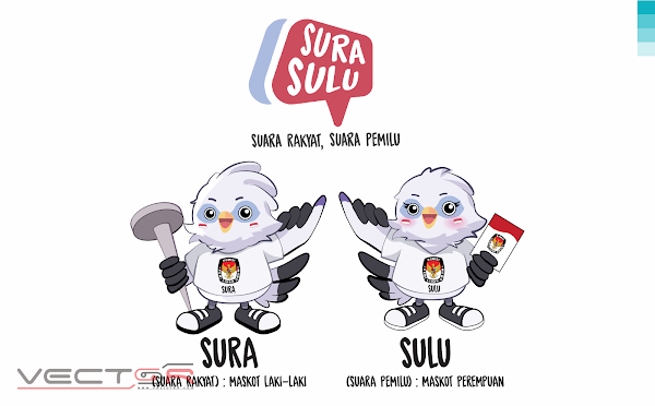 Maskot Pemilu 2024 Sura dan Sulu - Download Vector File SVG (Scalable Vector Graphics)