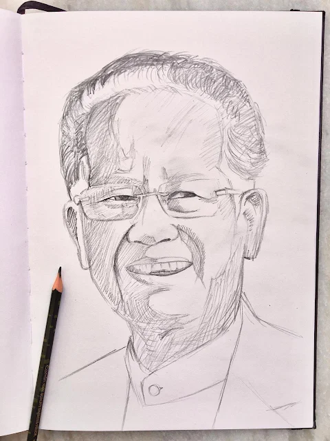 Portrait of Tarun Gogoi in 10 minutes by Kumaraswamy