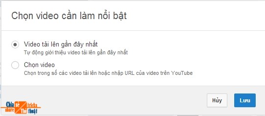 Thủ thuật Cách chèn logo và hình ảnh lên video Youtube