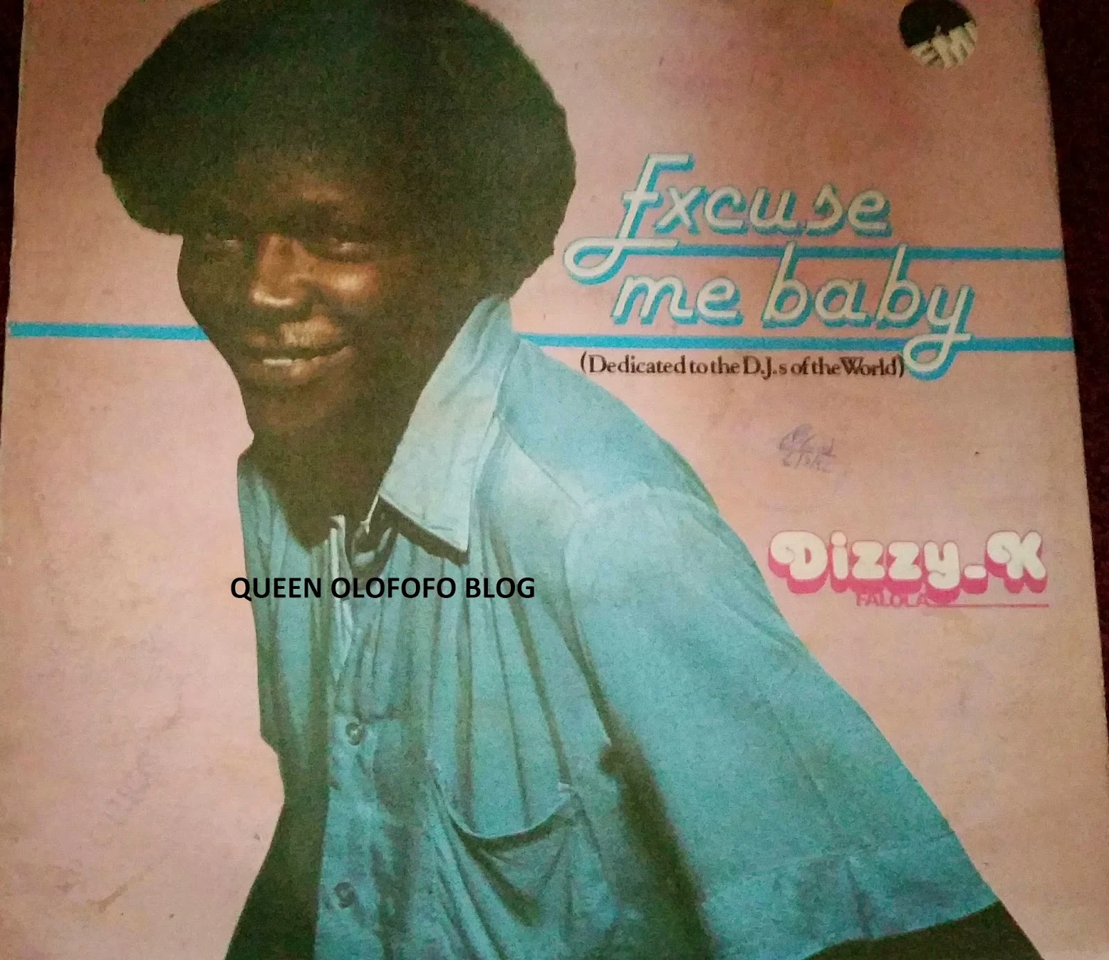 dizzy k falola was excusing all the ladies with excuse me baby