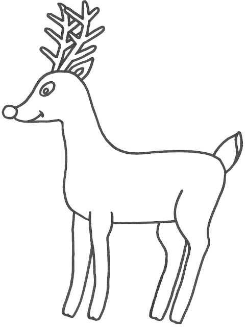 Deer Printable Animals Coloring Pages