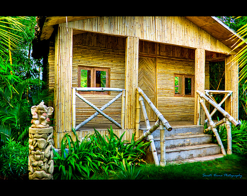 Modern Bamboo Houses Interior and Exterior Designs  The usual problems of nipa houses are the roofings. Storms and typhoons  could easily break down and take off the roof, but this modern bamboo house  adapted ...