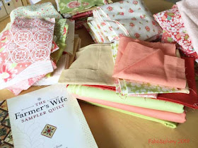 Farmer's Wife Quilt - Prepping English Paper Piecing