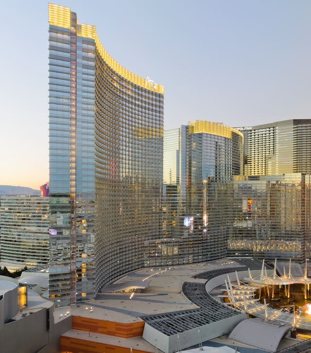 The Aria is a modern and luxurious hotel located in the heart of the Las Vegas Strip.