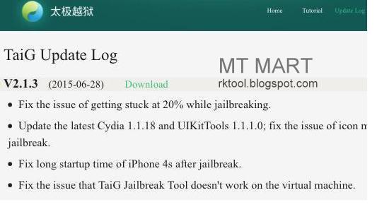 ios 8.3 Jailbreak Released Taig 2.1.3  