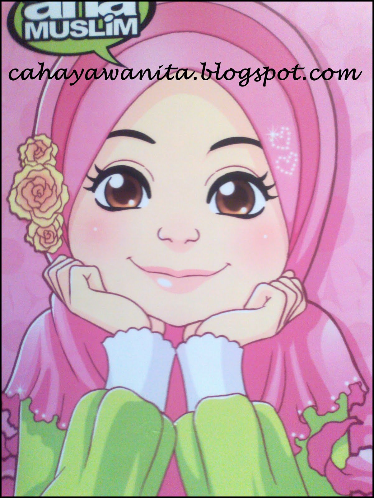 Koleksi Gambar Kartun Muslimah Berjilbab Kolek Gambar