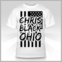 white 'CHRIS BLACK OHIO' shirt
