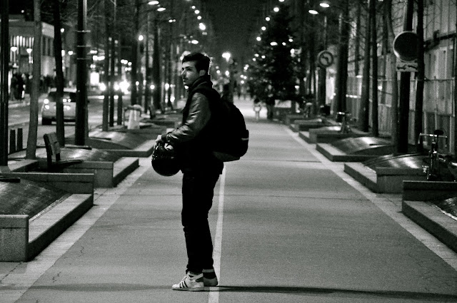 guy, paris, black and white, photo