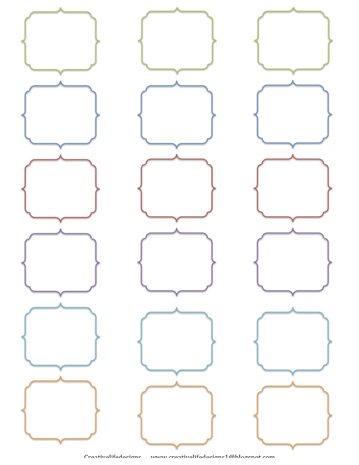 Blank Label Templates Blank labels