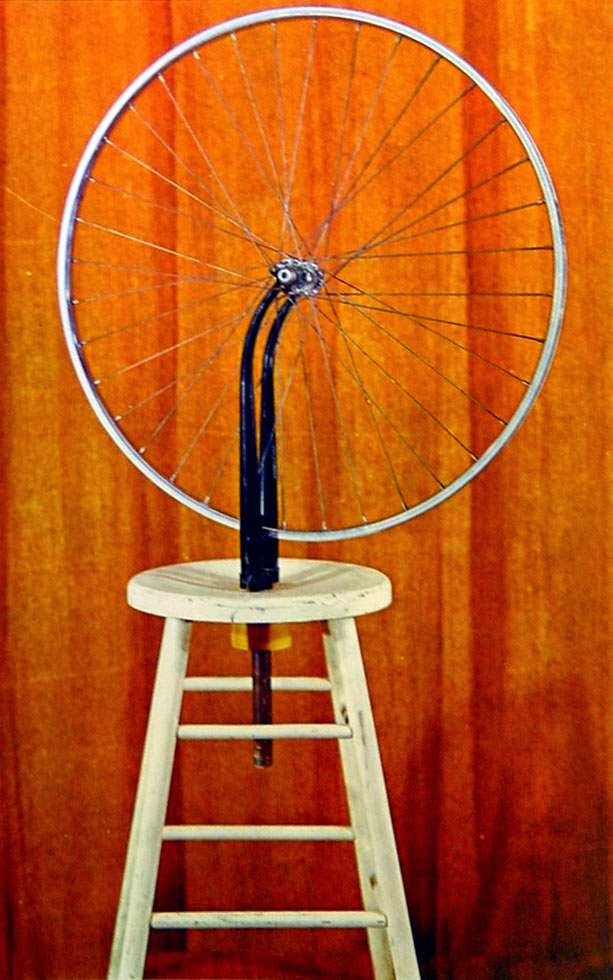 ready made duchamp roue de bicyclette