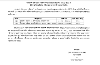 Bangladesh Krishi Bank Officer Written test seat plan