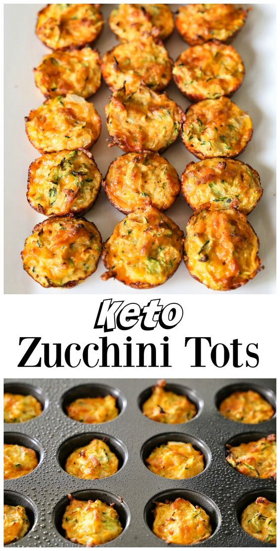 These simple keto Zucchini Tots make a great low-carb snack or side dish. They are a delicious way to eat your veggies.