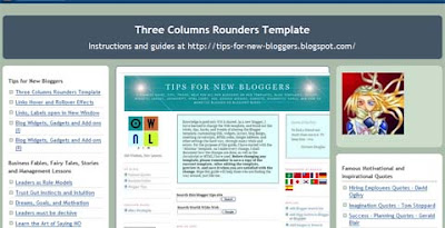 Three Columns Rounders Template