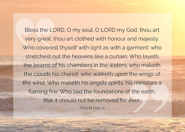 Bible passage Psalm 104:1-5