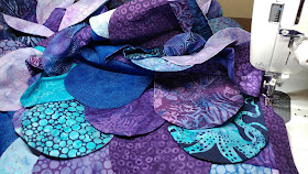 Hydra mermaid scales quilt pattern by Slice of Pi Quilts