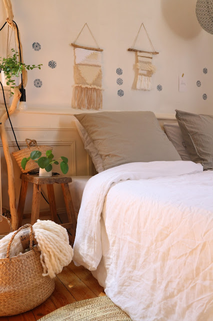 linge de lit / linen / lin / chambre / mandala / ethnic / Atelier rue verte, le blog