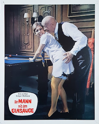 The Man With the Glass Eye German lobby card, Ilse Pagé, Hubert von Meyerinck