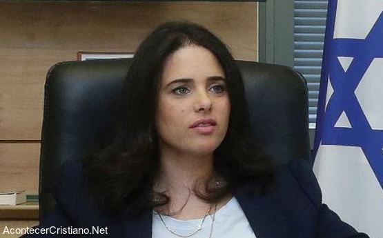 Ministra israelí Ayelet Shaked